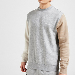 Sweat-shirt à col rond pour homme, à blocs de couleur, manches raglan, coupe classique, tricoté, décontracté, pour l'automne - Product Image 3