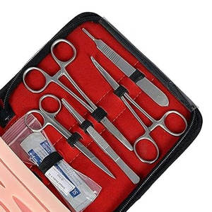 Kit complet de suture orthopédique pour étudiants en médecine vétérinaire, incluant un coussin en silicone réaliste et un manuel pour les hôpitaux - Product Image 4