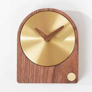 Reloj de Pared de Madera Hecho a Mano con Diseño de Rayos Solares, Ranuras Radiales, Madera Sólida, Arte Moderno, Silencioso, de Cuarzo - Product Image 4