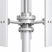 Éolienne à axe vertical de type H de 5 kW, générateur à aimants permanents 96 V 120 V 220 V pour système hybride éolien-solaire