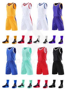 Ensemble de maillot de basket-ball personnalisé blanc et rouge, débardeur sans manches avec short, polyester respirant, vêtements de sport unisexes pour adultes - Product Image 6