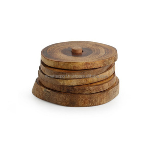 แผ่นรองแก้วและแผ่นรองไม้สไตล์คลาสสิกแบบรักษ์โลกจาก RF Crafts พร้อมเรซิ่นสำหรับตกแต่งบ้าน ปรับแต่งได้ - Product Image 1