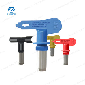 에어리스 스프레이 머신 액세서리 스프레이 건 노즐 다양한 색상 맞춤형 코팅 가능 스테인레스 스틸 분무기 노즐 - Product Image 2