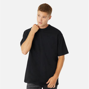 Camisetas de alta calidad estilo streetwear con cuello redondo y manga corta para hombre, con logo personalizado, 100% algodón, camisetas de manga corta con logo personalizado. - Product Image 1