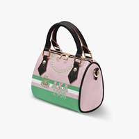 Sac fourre-tout personnalisé pour sororité Crest 1908 Crossing – Cadeau pour elle – Sac de voyage sur mesure avec fermeture éclair et imperméable