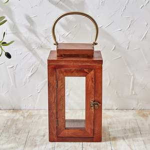 Portavelas de Madera Ecológico Hecho a Mano, con Paneles de Vidrio, Decorativo, para Colgar o Usar en Mesa, para Decoración del Hogar, Navidad - Product Image 5