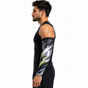 Manchons de compression respirants pour hommes – Personnalisables, pour le sport, le fitness, la course, le cyclisme, l'entraînement, protection et soutien athlétique - Product Image 6