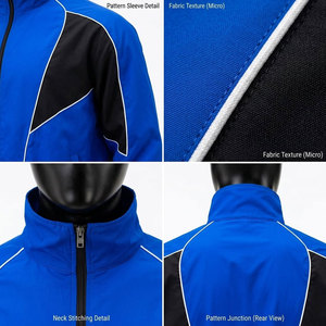 Chaqueta y Pantalón Ligeros de Corte Ajustado con Cremallera, Tendencia 2027, Poliéster/Nylon, Lavado Ácido, Impresión DTF, Hombro Caído, Impermeables - Product Image 6