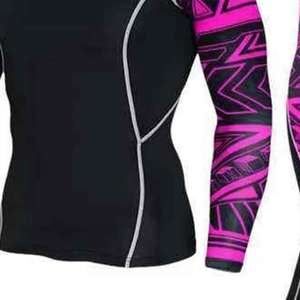 Nueva Camiseta de Compresión Personalizada para Hombre, Manga Larga, Transpirable, de Secado Rápido, para MMA y BJJ, de Poliéster/Nailon, al por Mayor - Product Image 5