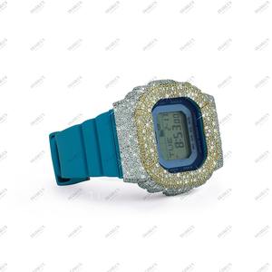 นาฬิกาหรูฝังเพชรธรรมชาติสองสี ดีไซน์พรีเมียม เหมาะสำหรับเป็นของขวัญงานแต่งงานหรือหมั้น สำหรับทั้งชายและหญิง - Product Image 4