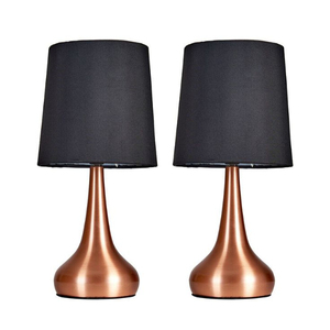 Traditional Copper Table Lamp With Empire Shade Warm White LED Light For Bedroom Decor Handmade Table Lamps - Product Image 4