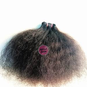 Extensiones de Cabello Humano Indio Remy Liso Kinky de Alta Calidad en Paquetes para Tejer - Product Image 6