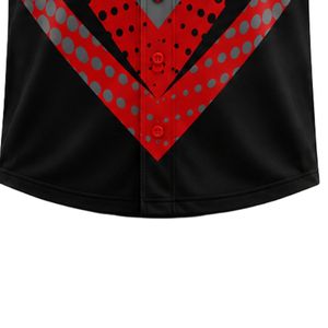 Camiseta de Béisbol Negra y Roja – Camiseta de Béisbol Personalizada con Cuello en V de Primera Calidad, Ropa Deportiva Ligera de Alto Rendimiento - Product Image 4