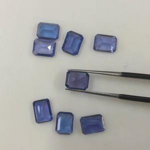 แทนซาไนต์สีน้ำเงินธรรมชาติ 8x6 มม. ทรงแปดเหลี่ยม คุณภาพดีที่สุด พลอยหลวมสำหรับทำเครื่องประดับ รีดดิ้ง เมาน์เทน เจมส์ น้ำหนักประมาณ 1 กะรัต - Product Image 2