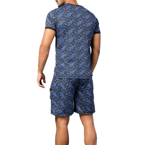 Ensemble 2 pièces nouveau style : T-shirt et short en polyester à séchage rapide, imprimé numériquement par sublimation intégrale, pour tenue décontractée - Product Image 2