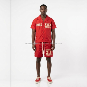 Windbreaker Set Men Sets Two Piece Custom Windbreaker <b>Shorts</b> and Jacket Tracksuit Reflective Zip up Nylon Two Piece Windbreaker - Product Image 2