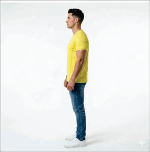 T-shirt en coton de haute qualité pour homme, personnalisé, épais, coupe oversize, manches courtes, col rond, logo uni, respirant, impression légère - Product Image 6