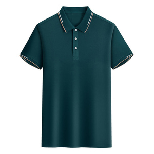 Men's Short Sleeve for Shirt Solid Color Knitted Spandex/Cotton Casual Breathable Regular Fit Custom Logo OEM Service - Product Image 5