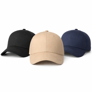 Gorra de Béisbol Personalizada con Etiqueta Tejida, Sin Estructura, de Perfil Bajo, en Poliéster/Algodón, Sarga Lavada, Bordado 3D, Unisex, Cierre a Presión - Product Image 1