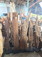 Statue en bois sculpté sur bois flotté, thème animal, style art populaire, œuvre d'art en bois artisanale, taille personnalisée, origine Thaïlande