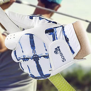 Gants de golf en cuir véritable respirant de haute qualité, personnalisables avec votre propre logo, grandes tailles, marque privée - Product Image 5