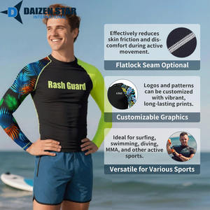 DAIZEN STAR INTERNATIONAL Hauts de compression sportifs pour hommes sur mesure UPF50+ |   Respirant, écologique, séchage rapide - Product Image 4