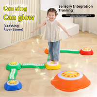 Pierres sensorielles colorées antidérapantes pour l'équilibre, jouets d'entraînement pour tout-petits, ensemble d'activités intérieures et extérieures, développement des capacités motrices