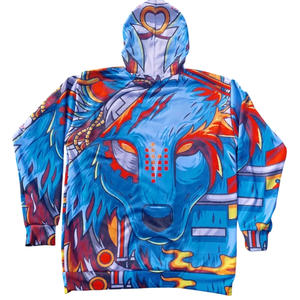 Sudaderas con capucha de impresión por sublimación Unisex de alta calidad Sudadera con capucha de patrón sólido cómodo para hombres y mujeres - Product Image 4