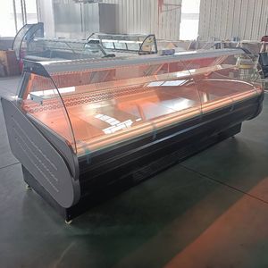 Exhibidor Refrigerador Vertical con Tapa Abatible Estándar para Supermercados <span class=keywords><strong>Lidl</strong></span>, Multi-Voltaje, Independiente, Enfriamiento de Precisión, Yogurt Griego Alemán - Product Image 3