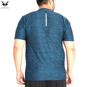 Camiseta Deportiva de Manga Corta para Hombre, Cuello Redondo, Secado Rápido, Color Azul, Corte Regular, Tejido de Punto, Ropa Deportiva, Nuevo Modelo de Buen Proveedor - Product Image 5