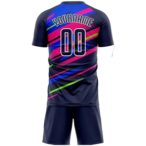 ชุดเสื้อฟุตบอลแบบกำหนดเอง พิมพ์ลายแบบซับลิเมชั่น โพลีเอสเตอร์ 100% แห้งเร็ว กันน้ำ สำหรับตลาดสหรัฐอเมริกาและยุโรปปี 2026 - Product Image 3