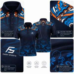 Custom Sublimated Men's Sports <b>Polo</b> Shirt Quick Dry Breathable Athletic Golf T-shirt Short Sleeve Floral Print Team Uniforms - Product Image 4