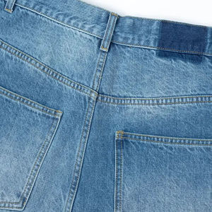 Custom Embroidered Solid Vintage Jeans Pants Rhinestone Rivet Stonewashed Baggy Wide Leg Diamond Denim Party 100%Cotton Jeans - Product Image 4