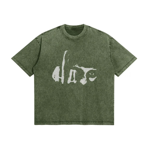 Camisetas al por mayor con estampado gráfico y lavado ácido, logotipo personalizado, estilo vintage de algodón, ropa urbana OEM - Product Image 5