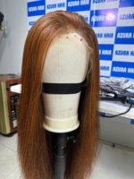 Perruque de cheveux humains vierges vietnamiens bruns Full Lace Front HD Lace Long Straight Style Deep Wave 30 pouces étiré longueur femmes