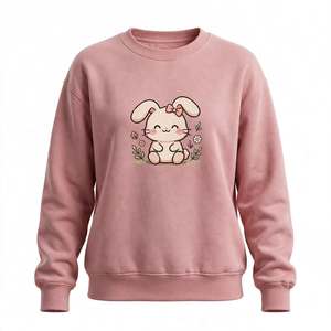 Compre al por mayor sudaderas estampadas para mujer, sudaderas de invierno informales de cuello redondo y corte ajustado a la moda para mujer de BD - Product Image 4