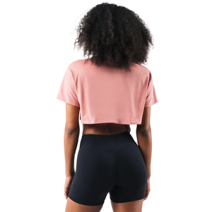 Camiseta de manga corta para mujer, elástica, de tela suave, para uso diario, ropa deportiva, ropa de gimnasio - Product Image 4