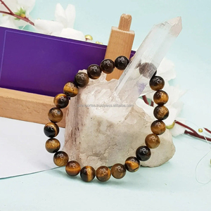 Natural Crystal Beaded Luxury Green Bracelet for Unisex Daily Use 7.5inch Gift - Product Image 3