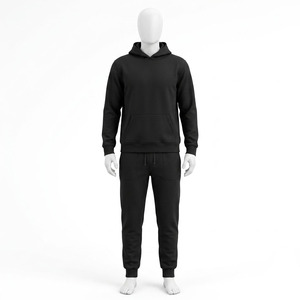 Sweat à capuche personnalisé en molleton 100 % coton épais 400 GSM avec poche kangourou, pull vierge pour homme, logo OEM - Product Image 5