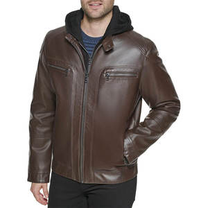 Veste en cuir pour homme de qualité supérieure, imperméable, décontractée, respirante, vente chaude, veste en cuir légère, dernière collection - Product Image 1