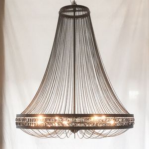 Lámpara Colgante de Lujo Moderna, Ligera y Duradera, con Cadena en Cascada, Hecha a Mano en Hierro Ecológico, Nyxora Atelier, Decoración para el Hogar - Product Image 2