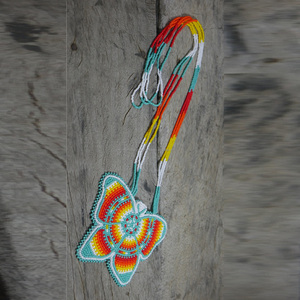 High Quality Gold Plated Seed <b>Bead</b> <b>Butterfly</b> Necklace Geometric Ethnic/Boho Traditional Beaded Pendant Romantic Gift for Jewelry - Product Image 2