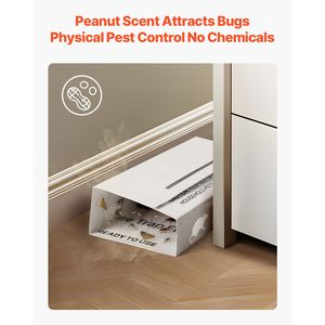Confezione da 36 Trappole Adesive per Insetti Profumate all'Arachide, Design Pieghevole, Pannelli Adesivi Intelligenti per il Controllo dei Parassiti Domestici - Product Image 3