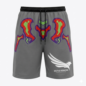 Vêtements de sport personnalisés à séchage rapide pour hommes, shorts de sport haute intensité en nylon et élasthanne, extensibles dans 4 directions - Product Image 2