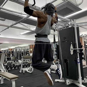 Débardeurs de sport pour hommes, logo personnalisé, grande taille, service OEM, tricot uni, sublimation complète - Product Image 5