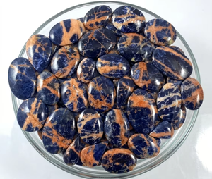 Nuevo Producto: Piedra de Sodalita Azul de Alto Brillo, Cabujón Grande con Diseño Desértico, Piedra de Fondo Plano, Suministro al por Mayor para Fabricación de Joyas, Gemas a Granel - Product Image 4