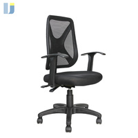 Chaise de bureau ergonomique à dossier moyen Dossier en plastique renforcé et mousse de siège moulée en PU haute densité