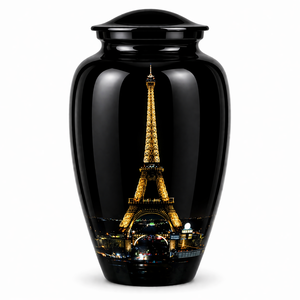 Elegante Pegatina Conmemorativa de Corona Real de Lujo con Urna de Cremación Esmaltada para Cenizas Humanas Funerarias - Product Image 2