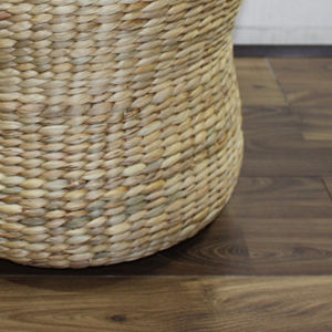 Taburete Ecológico de Jacinto de Agua, Hecho a Mano, Tejido Artesanal, Asiento con Almacenamiento, Color y Tamaño Personalizables, Hecho en Vietnam para Sala de Estar - Product Image 5