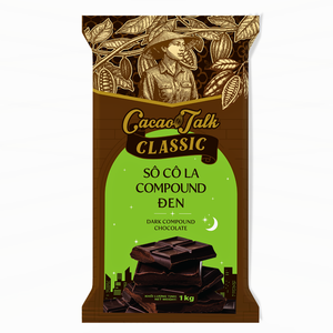 Bloc de chocolat noir composé HALAL de qualité supérieure, 1 kg, pour boulangerie et confiserie, approvisionnement direct du fabricant en gros, marque privée OEM/ODM - Product Image 1